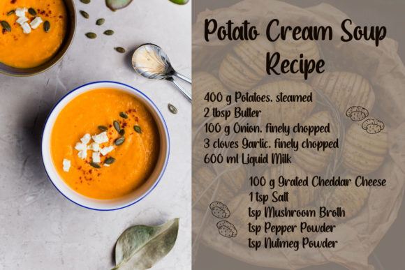 Potato Soup Font PNG with transparent background - Preview 1