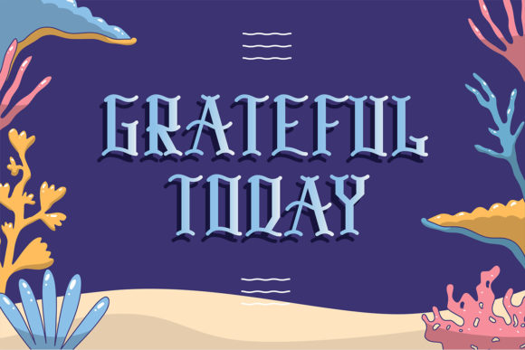 Season of the Sea Font PNG with transparent background - Preview 1