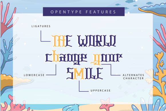 Season of the Sea Font PNG with transparent background - Preview 4