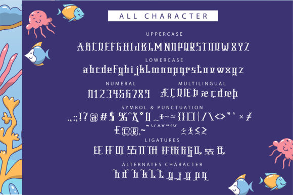 Season of the Sea Font PNG with transparent background - Preview 5