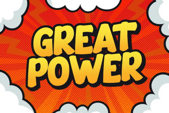 Smack Boom Font PNG with transparent background - Preview 1