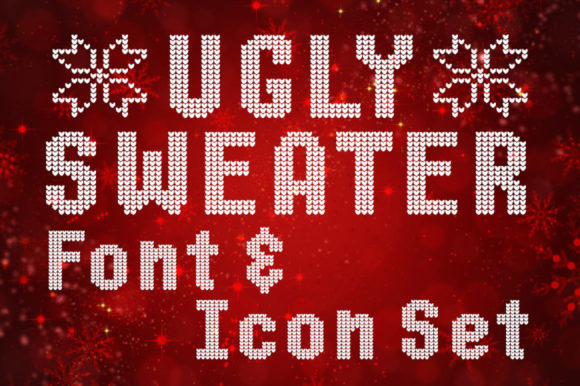 Ugly Sweater Czcionki Dekoracyjne Czcionka Przez phelans-fontastic-ventures