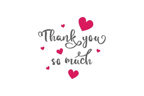 Thank You so Much SVG Cut file by Creative Fabrica Crafts