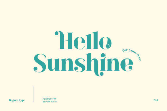 Bagoni Font - Preview 3