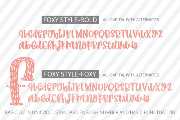 Foxy Style Font font preview - 2