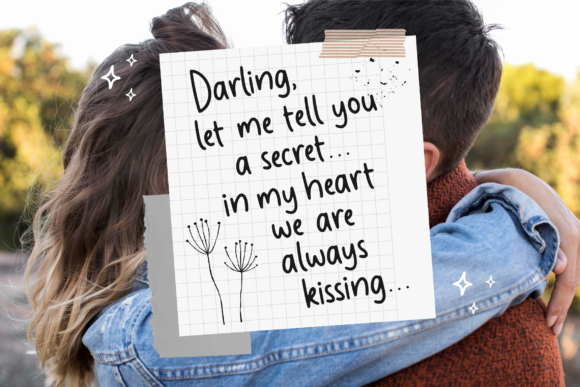Luckymoon Font PNG with transparent background - Preview 2