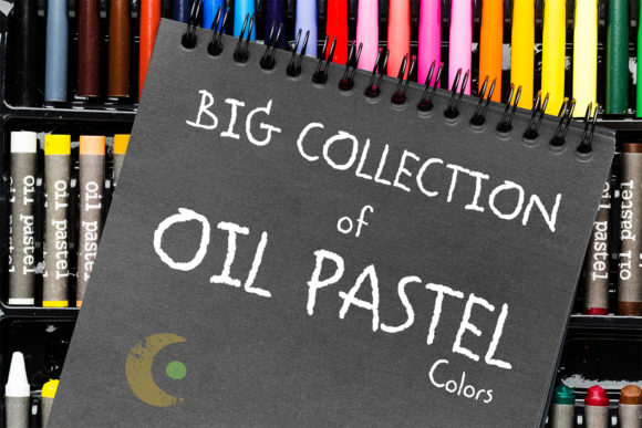 Oil Pastel Font PNG with transparent background - Preview 2