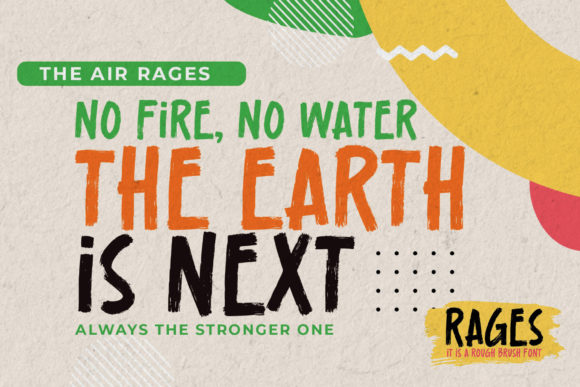 Rages Font PNG with transparent background - Preview 2