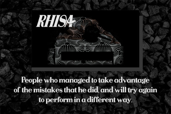 Rhisa Font PNG with transparent background - Preview 1