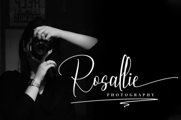 Rosallyn Signature Font PNG with transparent background - Preview 5