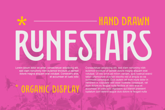 Runestars Font PNG with transparent background - Preview 5