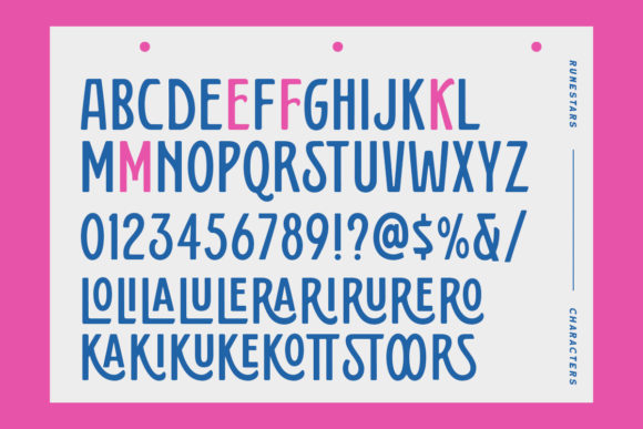 Runestars Font PNG with transparent background - Preview 6