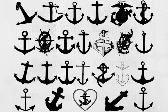 Anchor Graphic Illustrations By WieDigitalArt