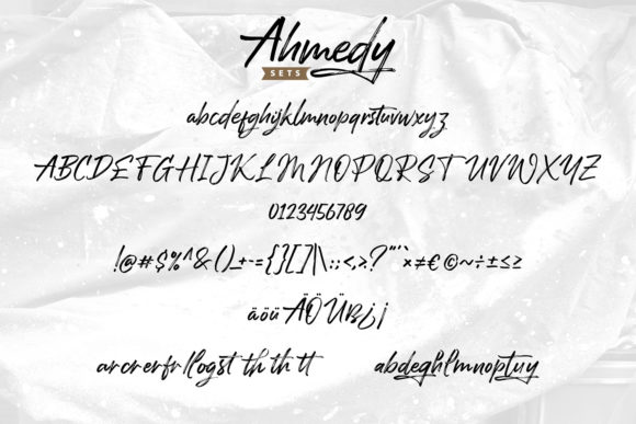 Ahmedy | Rustic Brush Handwriting Script Font - Preview 3