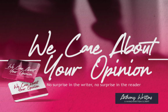 Anthony Writters Font - Preview 2