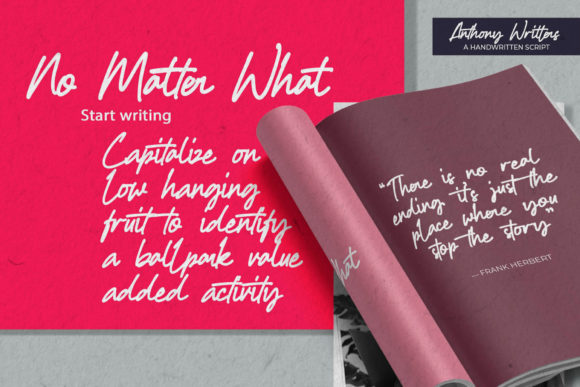 Anthony Writters Font - Preview 4