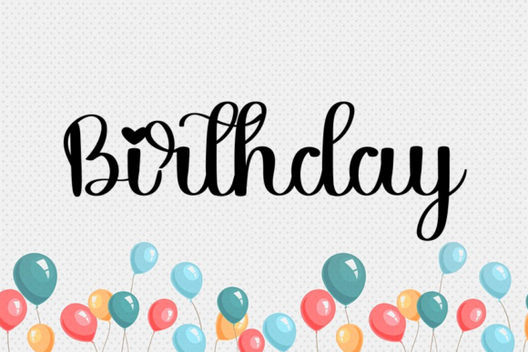 Beautiful Holiday Font PNG with transparent background - Preview 1