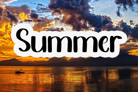 Beautiful Rainbow Font - Preview 3
