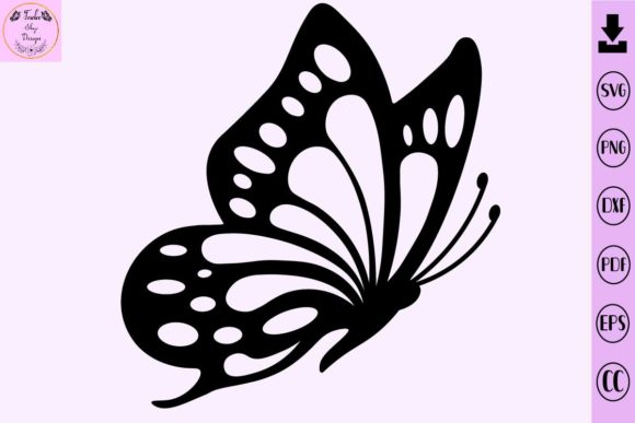 Butterfly Monogram R SVG Floral Alphabet Graphic by BlackCatArea ...