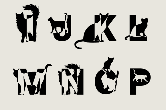 Cats Lettering Font - Preview 1