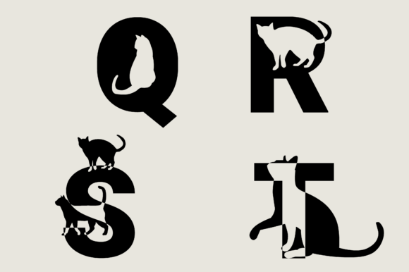 Cats Lettering Font - Preview 2