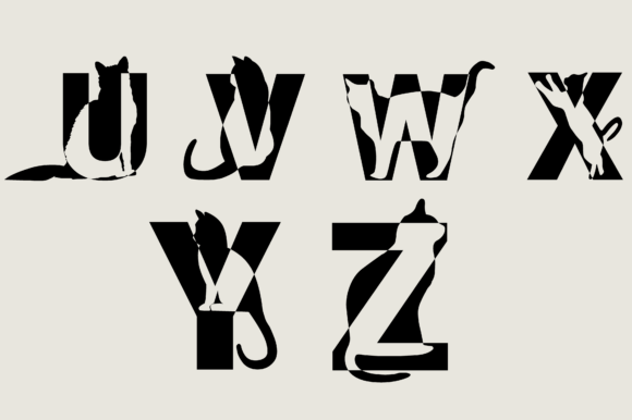 Cats Lettering Font - Preview 3