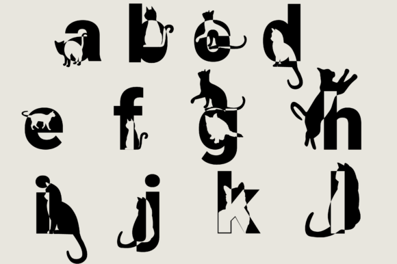 Cats Lettering Font - Preview 4