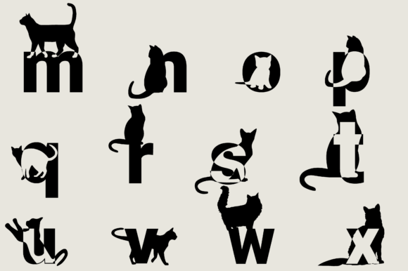 Cats Lettering Font - Preview 5