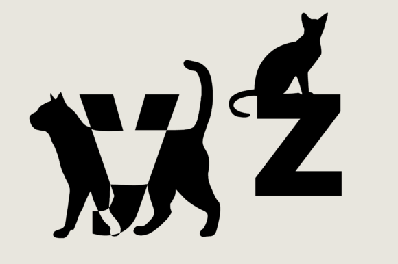 Cats Lettering Font - Preview 6