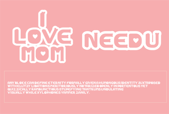 Cute Love Font - Preview 2