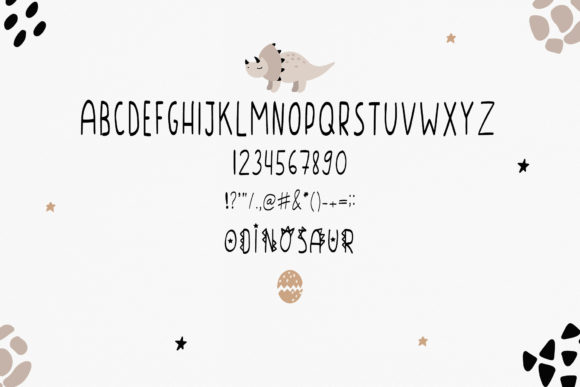 Dinosaur Font - Preview 1