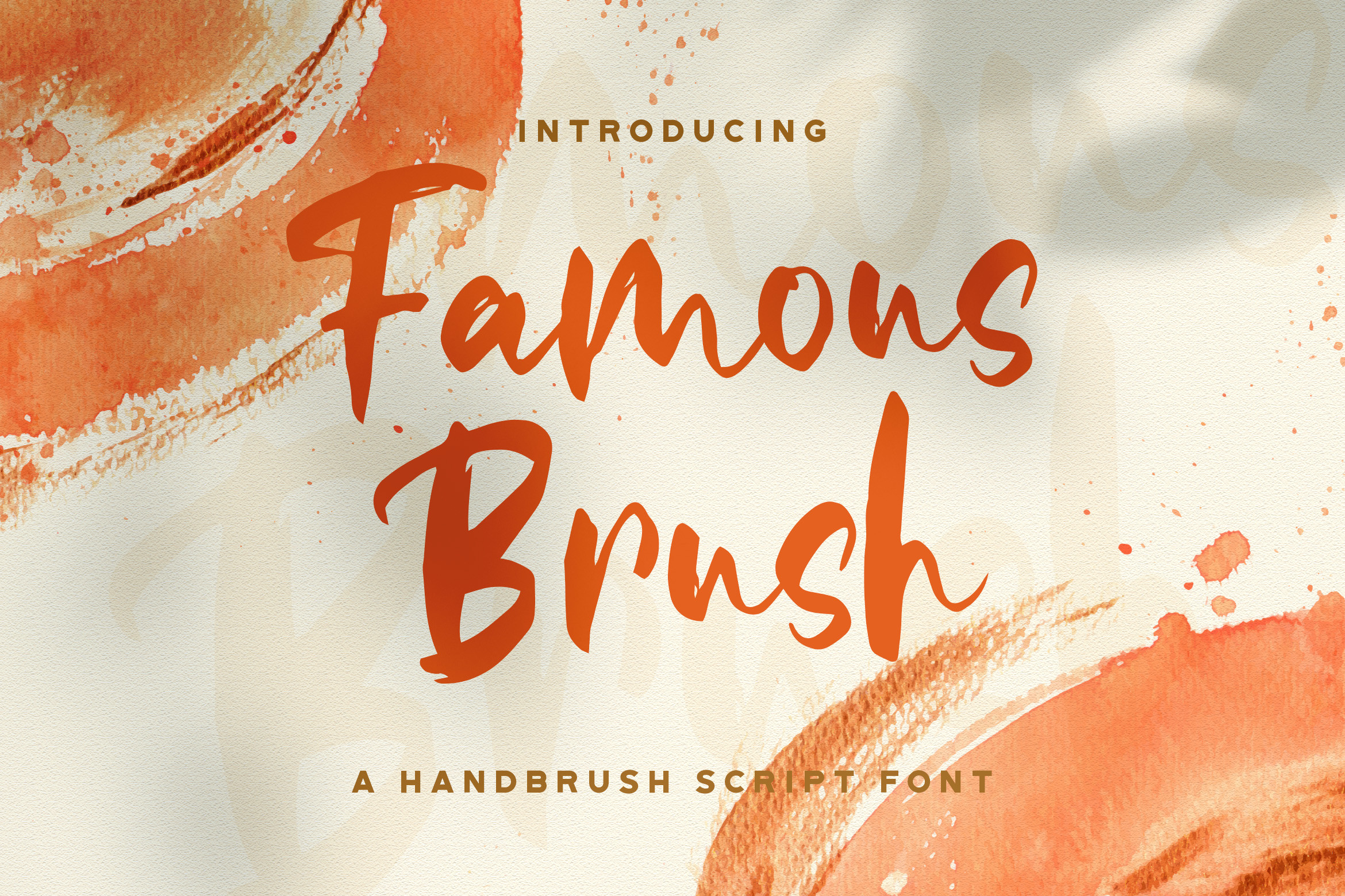 Famous Brush — polished readable brush lettering font by StringLabs