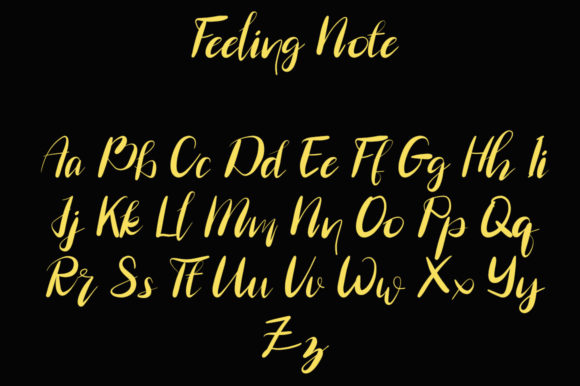 Feeling Note Font - Preview 4