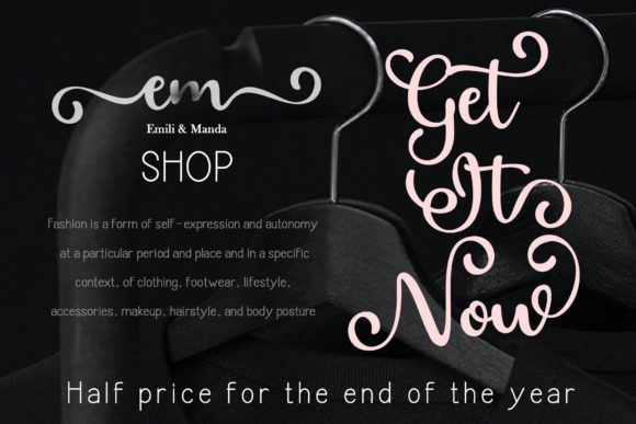 Glaster Font - Preview 2