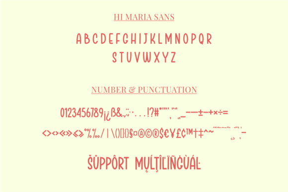 Hi Maria Font PNG with transparent background - Preview 3