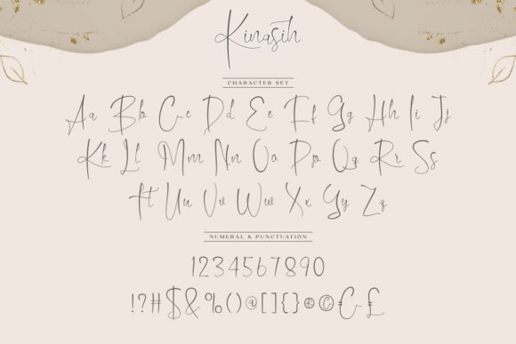 Kinasih Font font preview - 3
