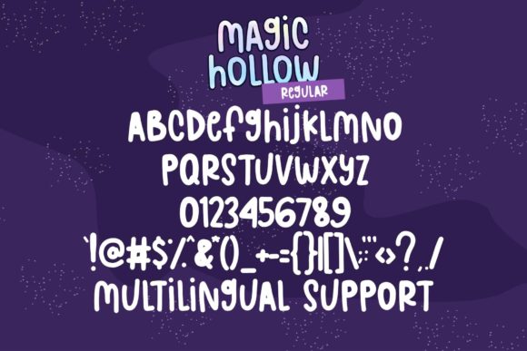 Magic Hollow Font font preview - 3