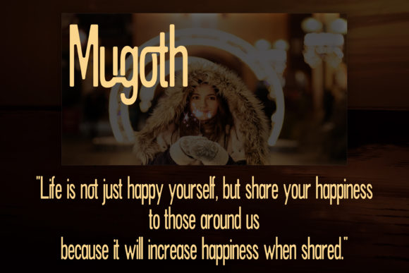 Mugoth Font PNG with transparent background - Preview 1