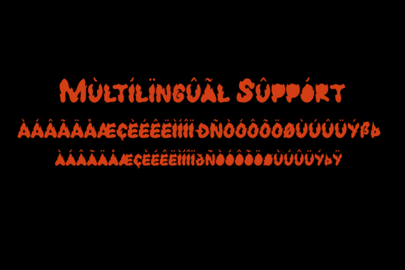 On Fire Font PNG with transparent background - Preview 2