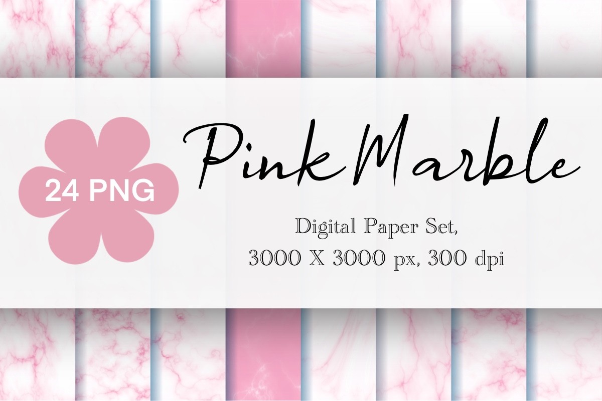 Pink Marble Digital Paper Graphic by KissmeDiary · Creative Fabrica
