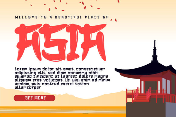 Qatara Font PNG with transparent background - Preview 6