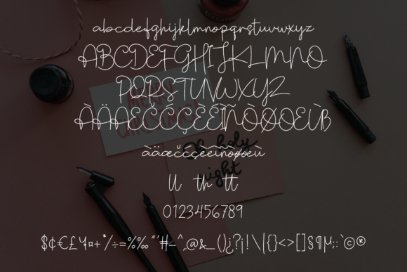 Santa's Letter Font PNG with transparent background - Preview 5