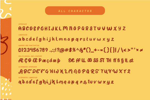 Sauce Paperoni Font PNG with transparent background - Preview 5