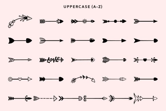 Arrow Love Shots Font - Preview 1