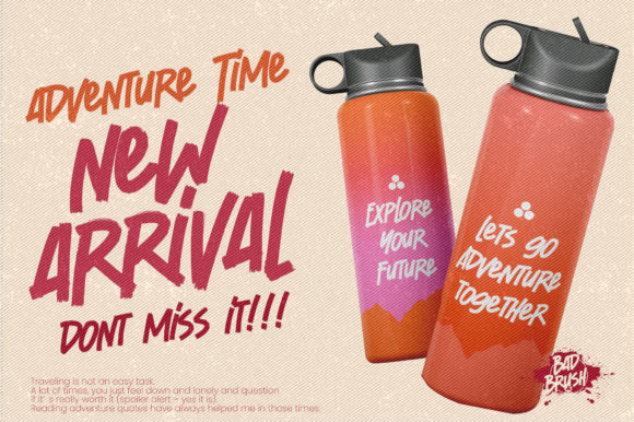 Bad Brush Font - Preview 4