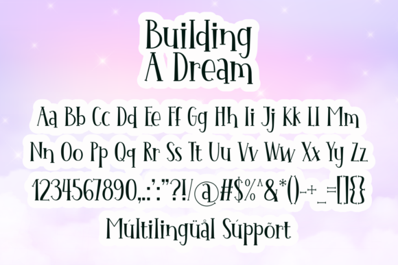 Building a Dream Font - Preview 3
