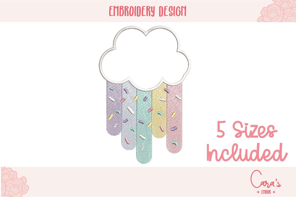 Confetti Cloud Applique