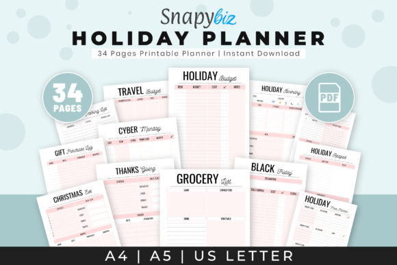 Holiday Planners | Printable