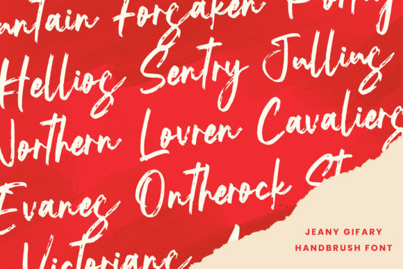 Jeany Gifary Font PNG with transparent background - Preview 1