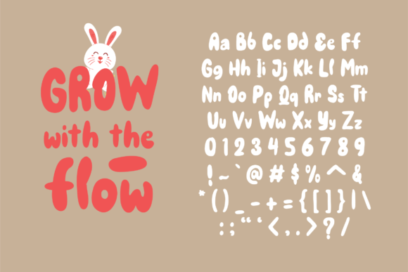 King Rabbit Font PNG with transparent background - Preview 2